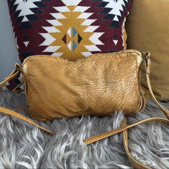 Distressed Vegan Leather Crossbody Bag - Picture 5 of 8